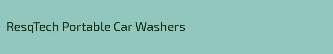 ResqTech Portable Car Washers